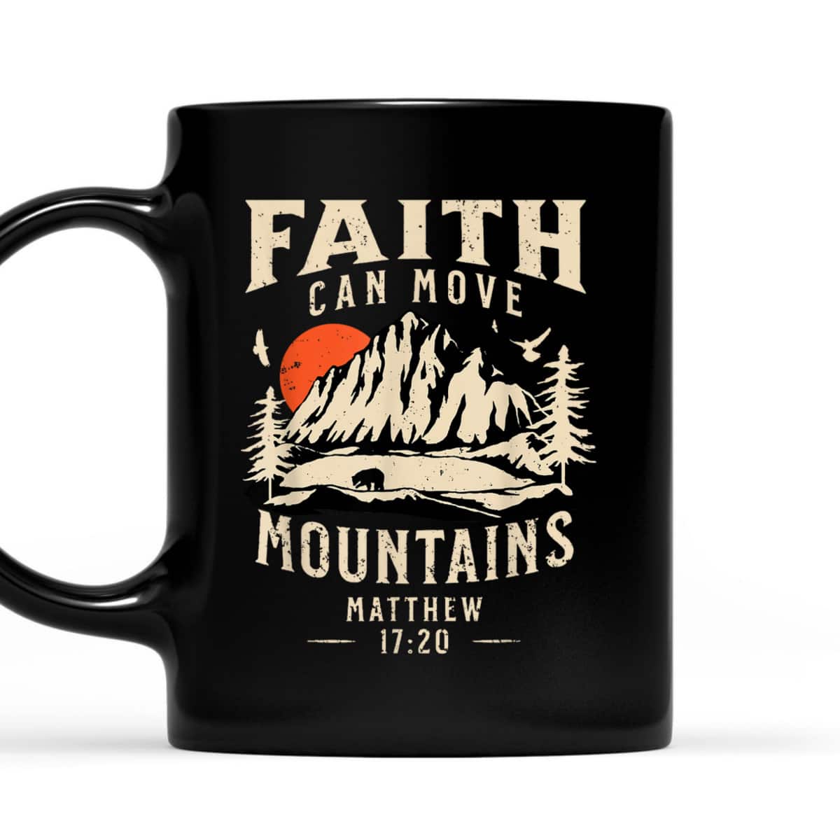 Vintage Faith Can Move Mountains T-Shirt Christian Jesus Lovers Gift Vintage Faith Can Move Mountains T-Shirt Christian Jesus Lovers Gift