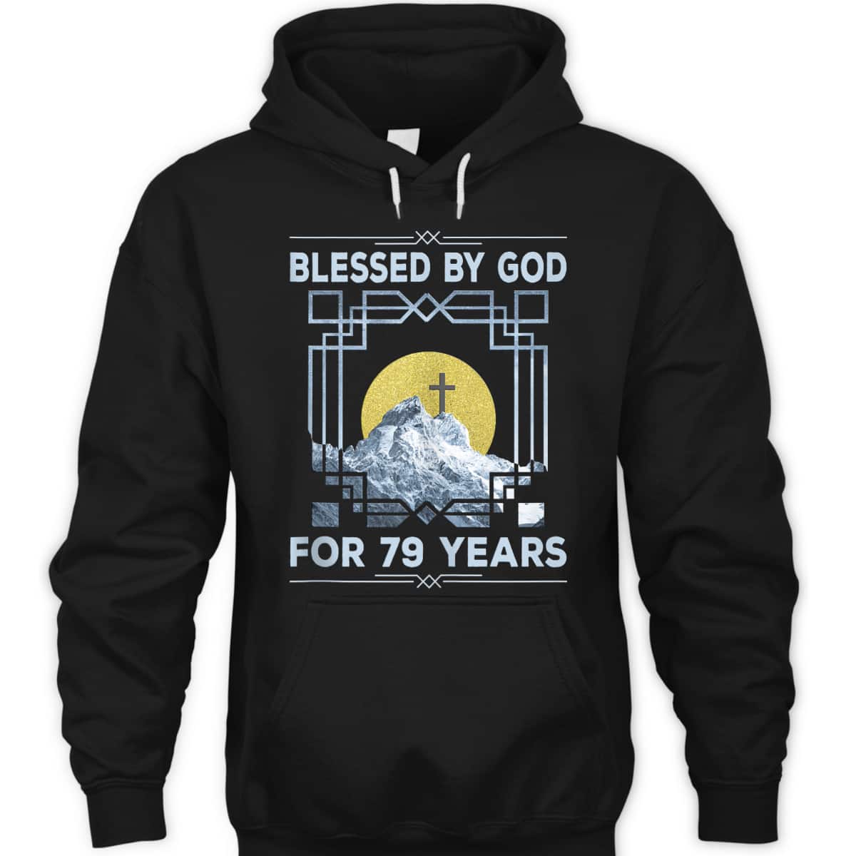 Blessed By God For 79 Years Religious Cross 79th Birthday T-Shirt Blessed By God For 79 Years Religious Cross 79th Birthday T-Shirt