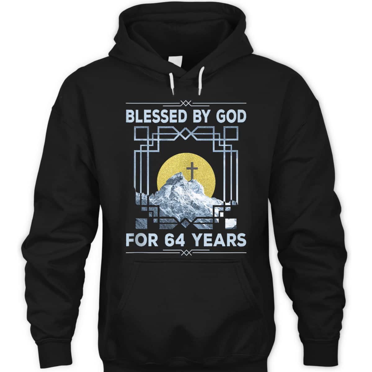 Blessed By God For 64 Years Religious Cross 64th Birthday T-Shirt Blessed By God For 64 Years Religious Cross 64th Birthday T-Shirt