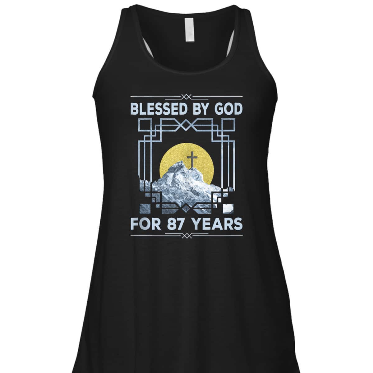 Blessed By God For 87 Years Religious Cross 87th Birthday T-Shirt Blessed By God For 87 Years Religious Cross 87th Birthday T-Shirt