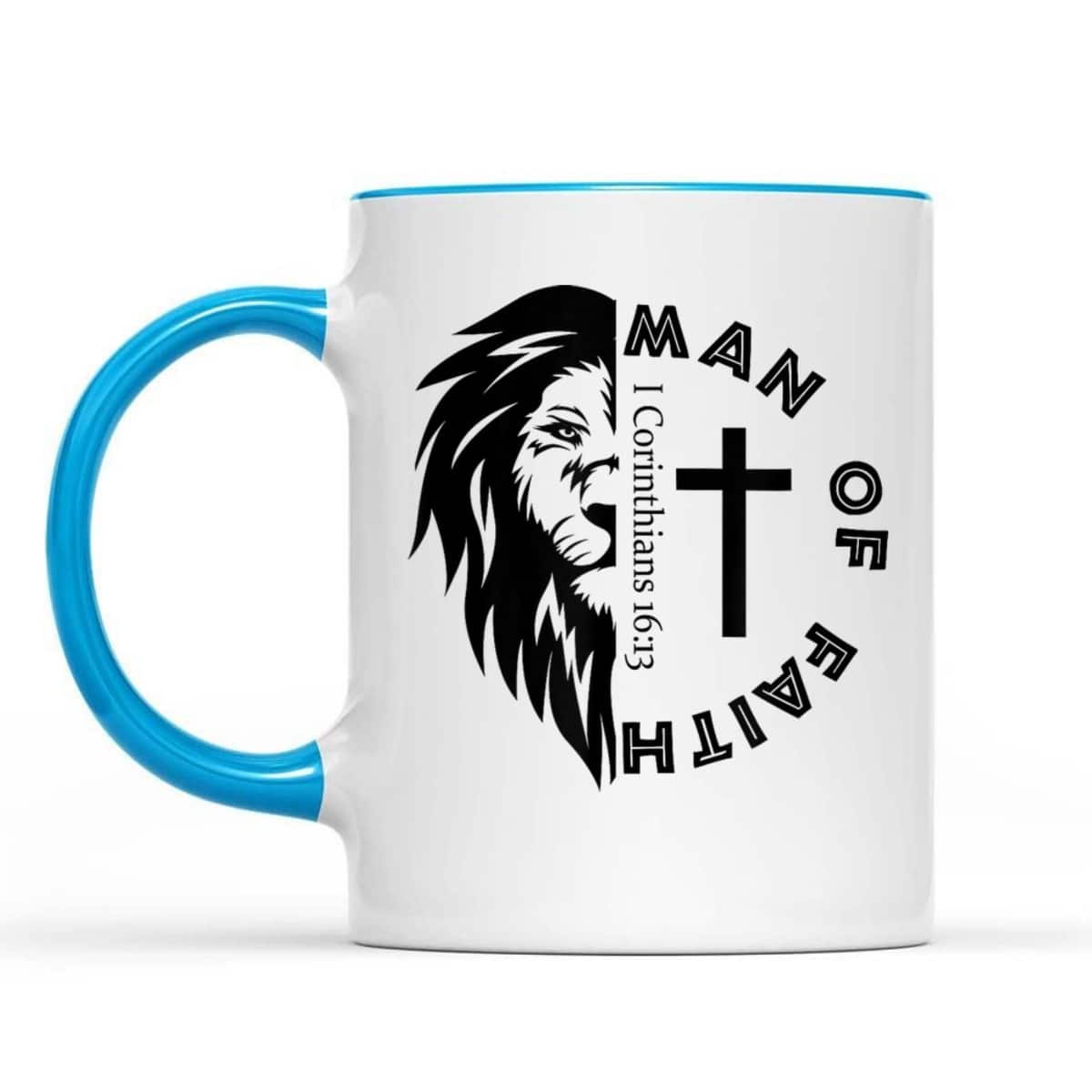 Man Of Faith Lion Of Judah Bible Verse T-Shirt For Christians Man Of Faith Lion Of Judah Bible Verse T-Shirt For Christians