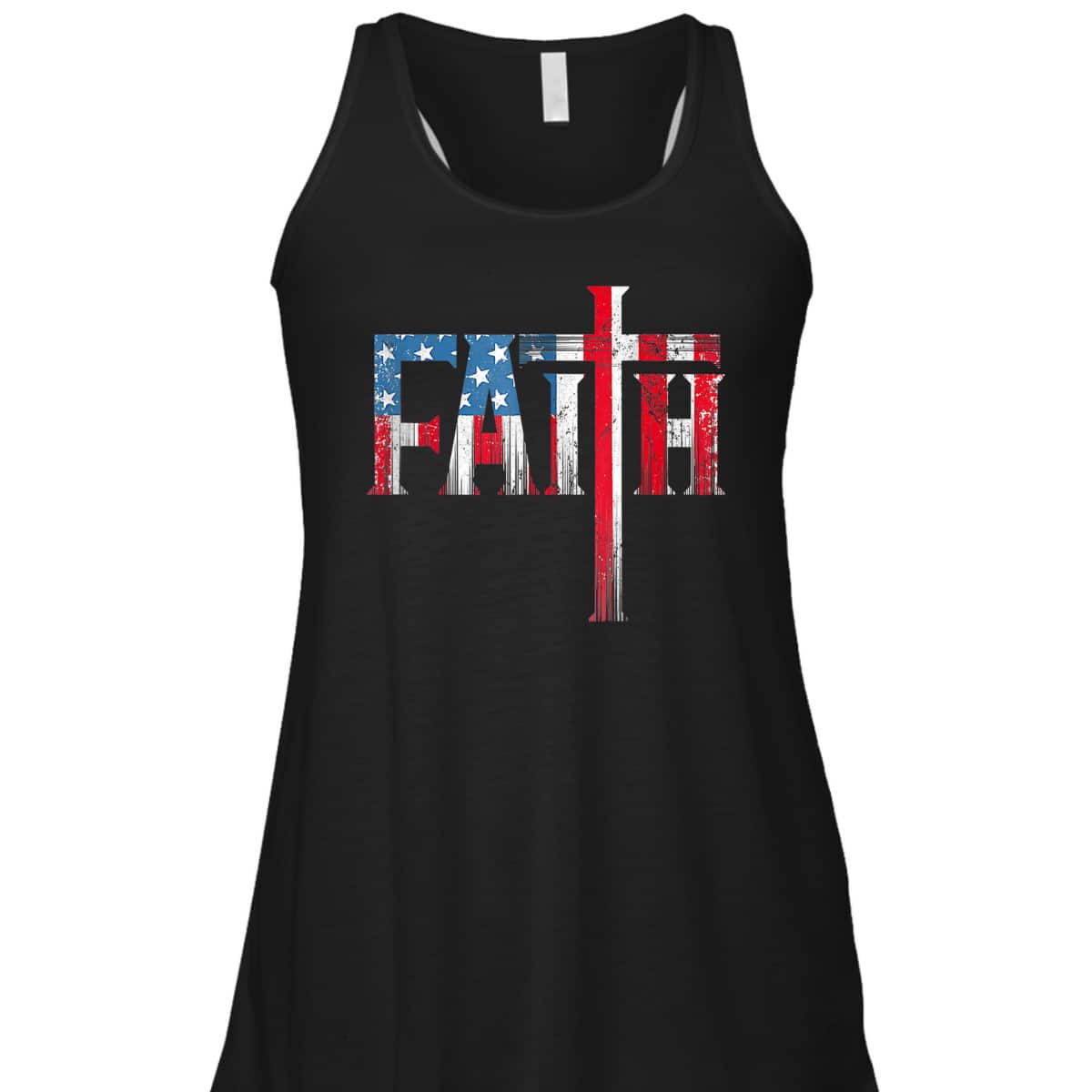 Christian Faith T-Shirt And Cross USA Flag American 4th Of July Independence Day Christian Faith T-Shirt And Cross USA Flag American 4th Of July Independence Day