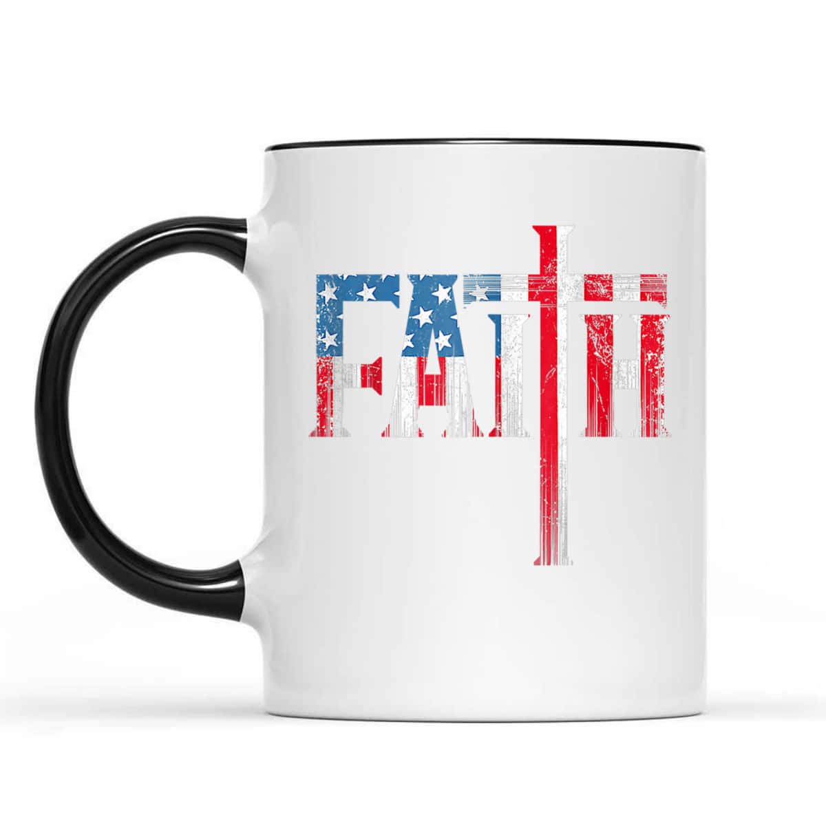 Christian Faith T-Shirt And Cross USA Flag American 4th Of July Independence Day Christian Faith T-Shirt And Cross USA Flag American 4th Of July Independence Day