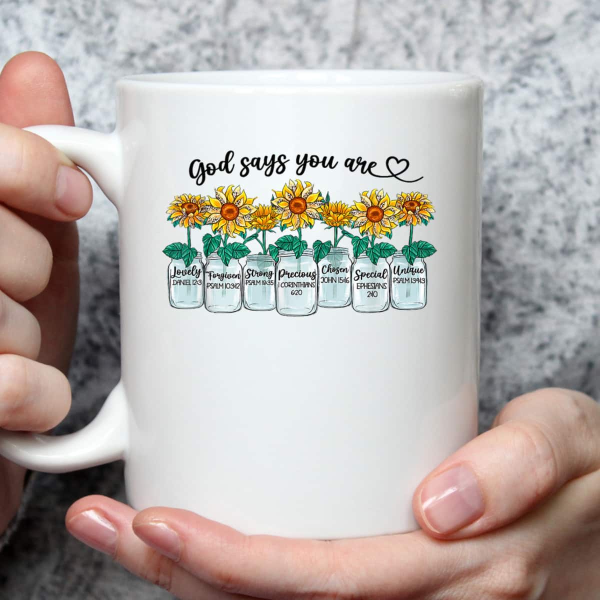 God Says You Are Loved Unique Chosen Strong Christian Bible Verse T-Shirt God Says You Are Loved Unique Chosen Strong Christian Bible Verse T-Shirt