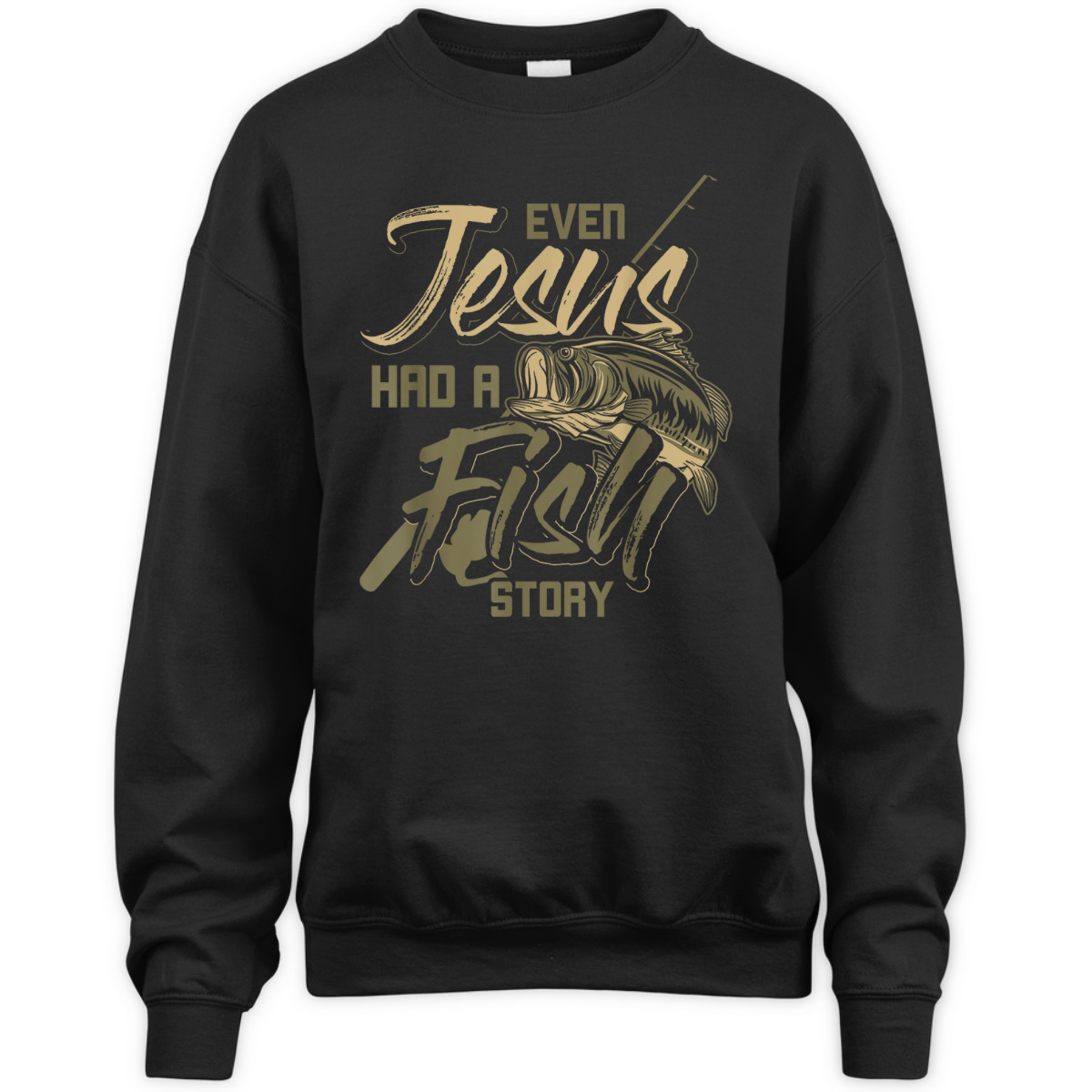 Even Jesus Had A Fish Story Funny Religious T-Shirt For Christian Fishermen Even Jesus Had A Fish Story Funny Religious T-Shirt For Christian Fishermen
