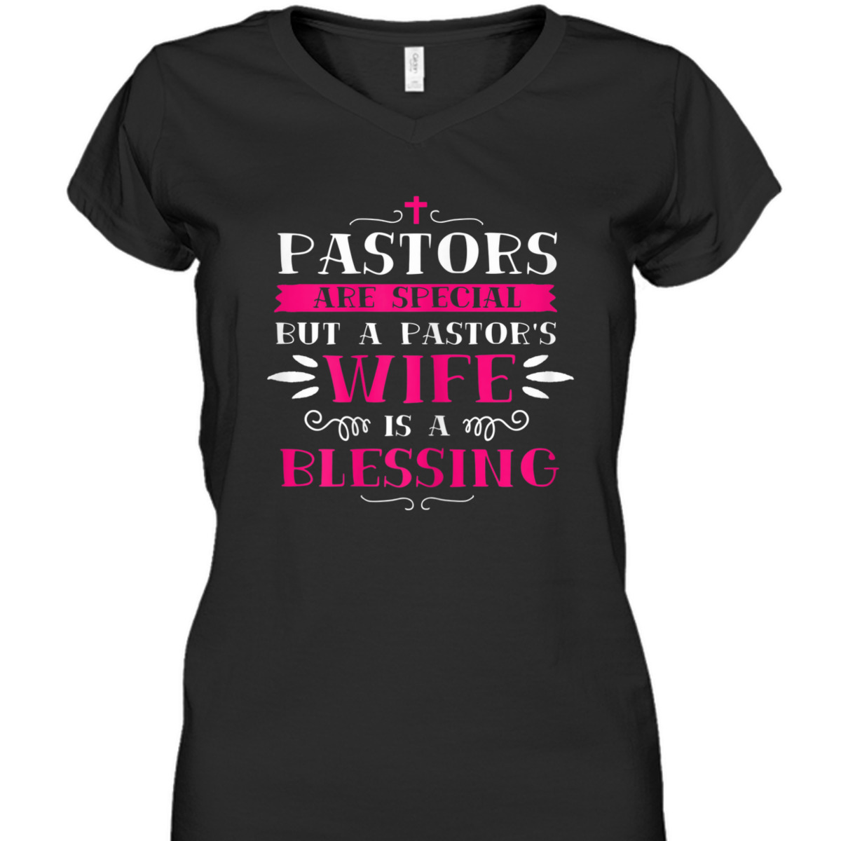 Funny Christian Christmas Pastor Wife T-Shirt Pastor's Wife Is A Blessing Funny Christian Christmas Pastor Wife T-Shirt Pastor's Wife Is A Blessing