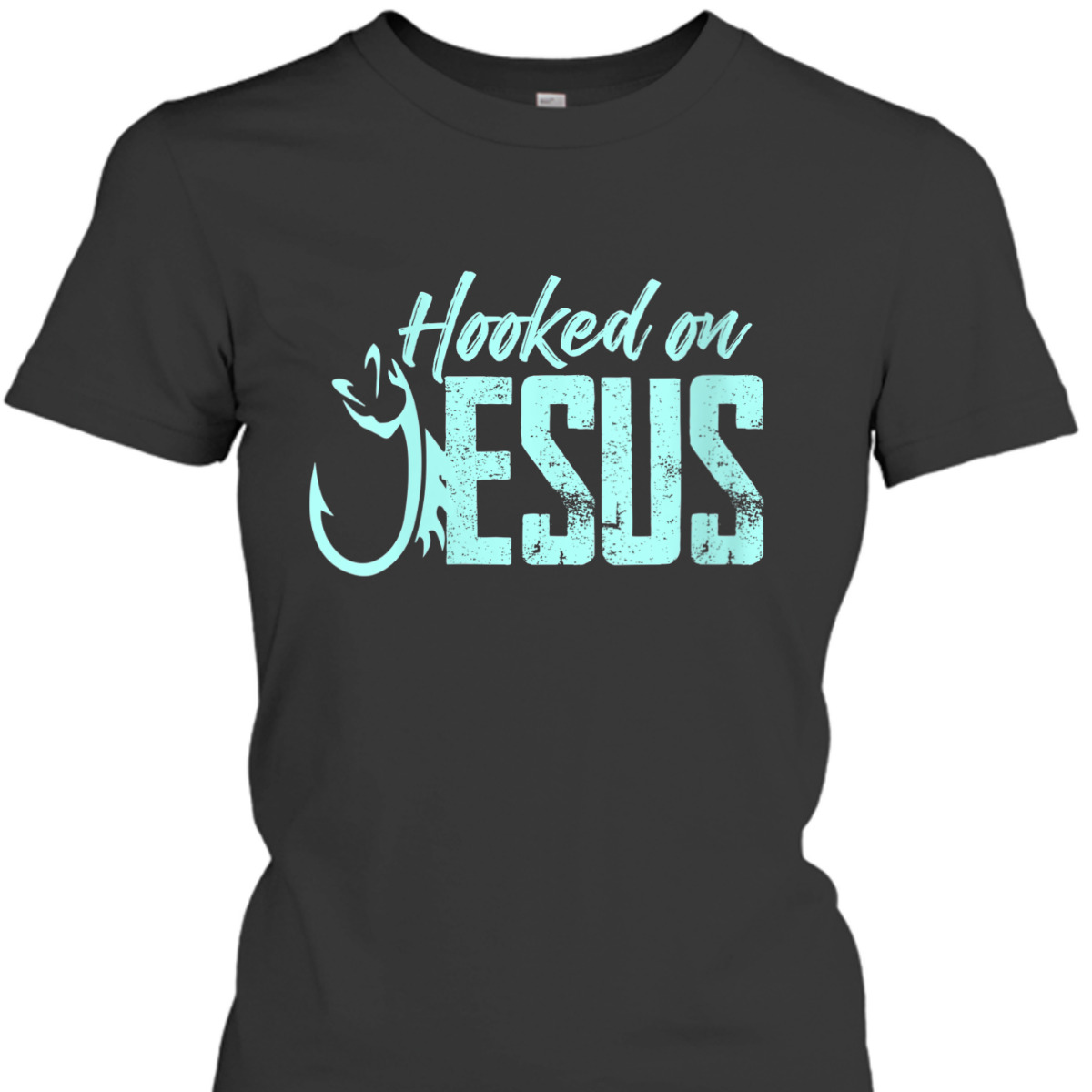Hooked On Jesus Funny Christian Fishermen T-Shirt Hooked On Jesus Funny Christian Fishermen T-Shirt