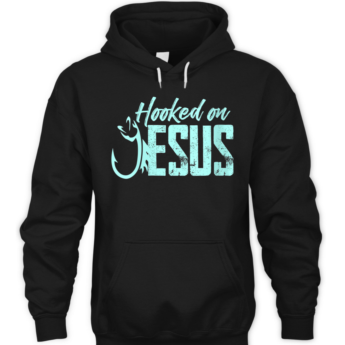 Hooked On Jesus Funny Christian Fishermen T-Shirt Hooked On Jesus Funny Christian Fishermen T-Shirt