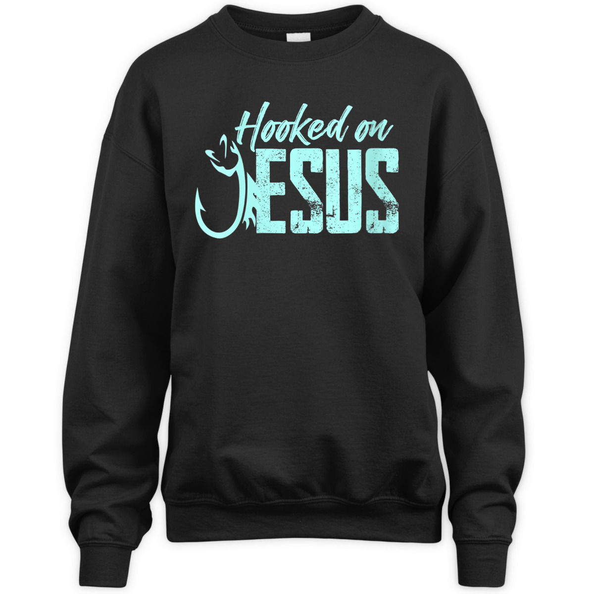 Hooked On Jesus Funny Christian Fishermen T-Shirt Hooked On Jesus Funny Christian Fishermen T-Shirt