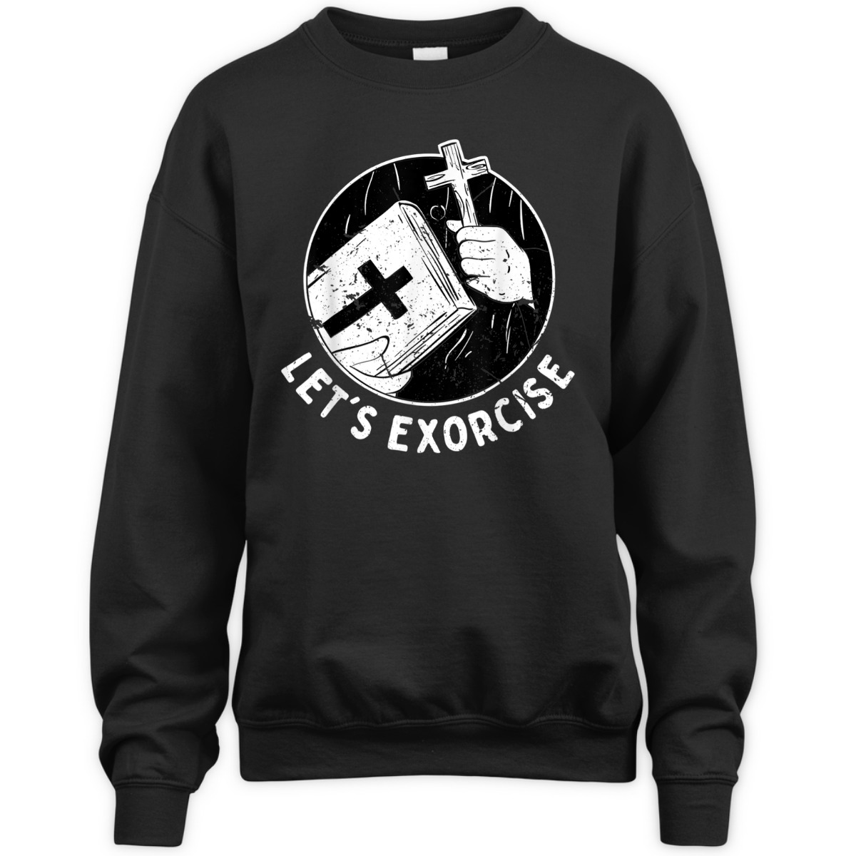 Let's Exorcise Scary Church Cross Funny Christian Priest T-Shirt Let's Exorcise Scary Church Cross Funny Christian Priest T-Shirt