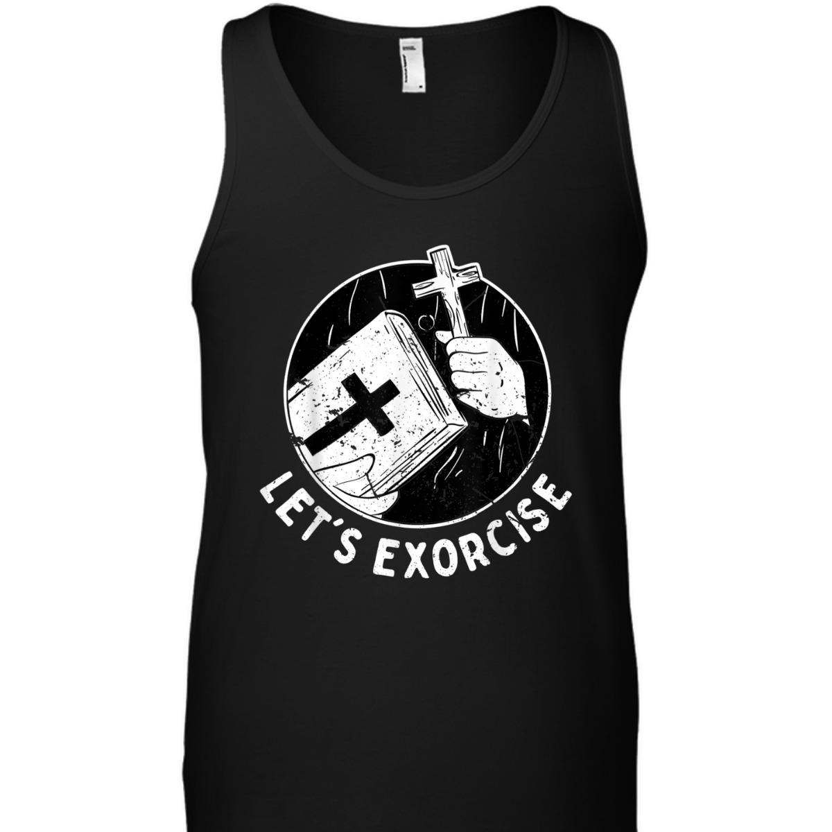 Let's Exorcise Scary Church Cross Funny Christian Priest T-Shirt Let's Exorcise Scary Church Cross Funny Christian Priest T-Shirt
