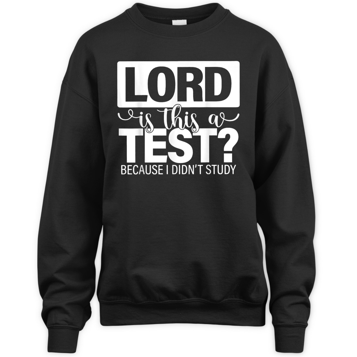 Lord Is This A Test Because I Didn't Study Funny Christian T-Shirt Lord Is This A Test Because I Didn't Study Funny Christian T-Shirt