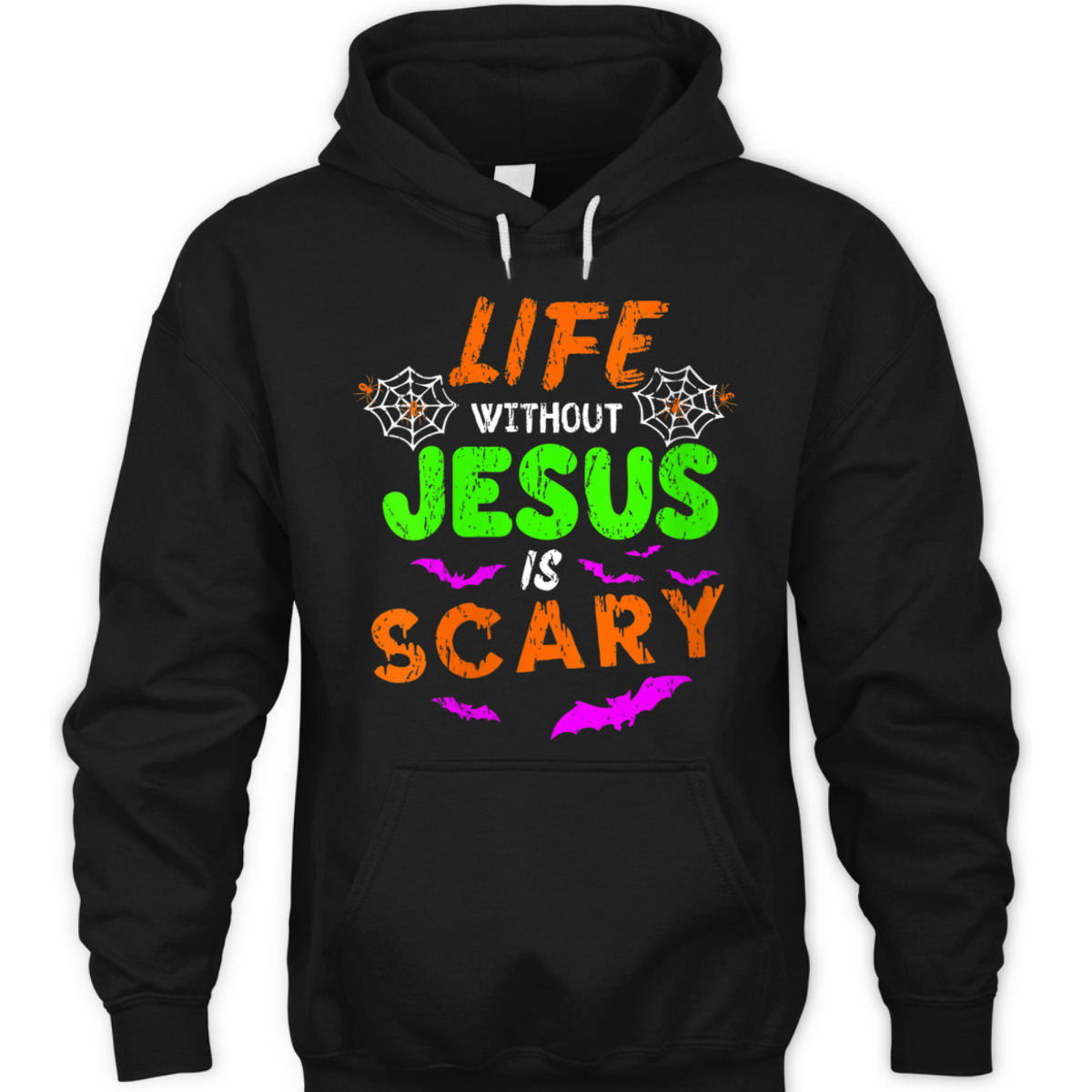 Life Without Jesus Is Scary Christian Halloween Day Humor T-Shirt