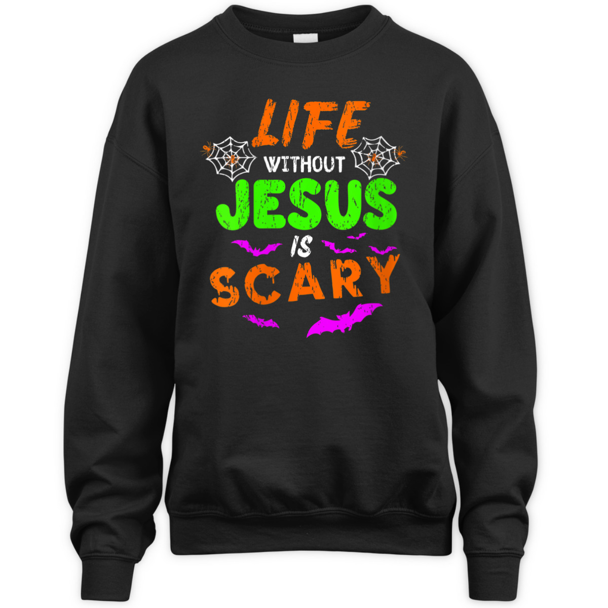 Life Without Jesus Is Scary Christian Halloween Day Humor T-Shirt