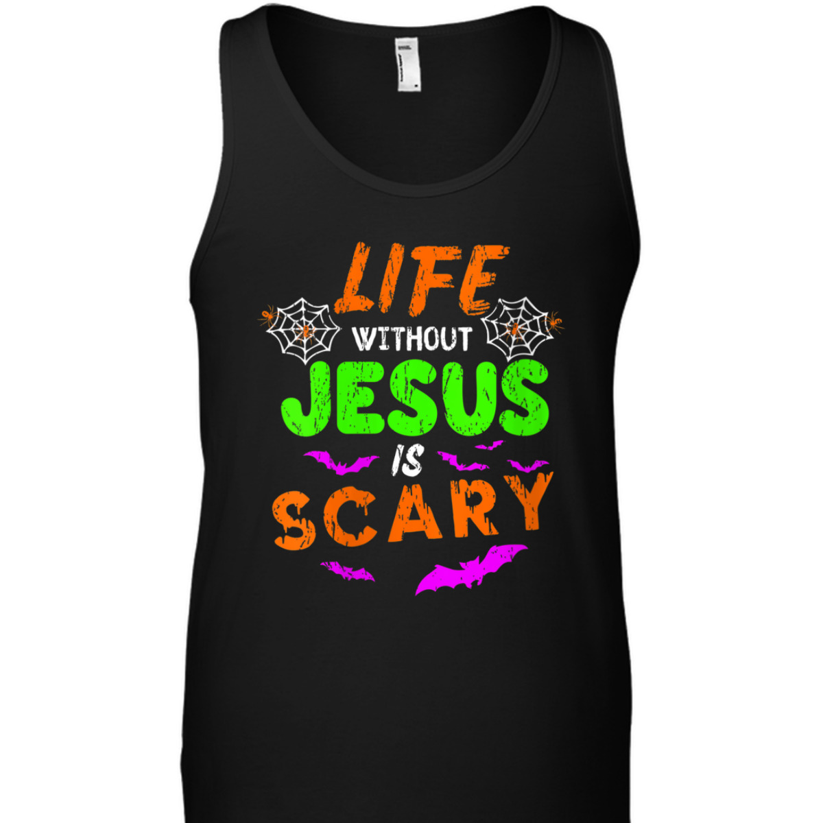 Life Without Jesus Is Scary Christian Halloween Day Humor T-Shirt