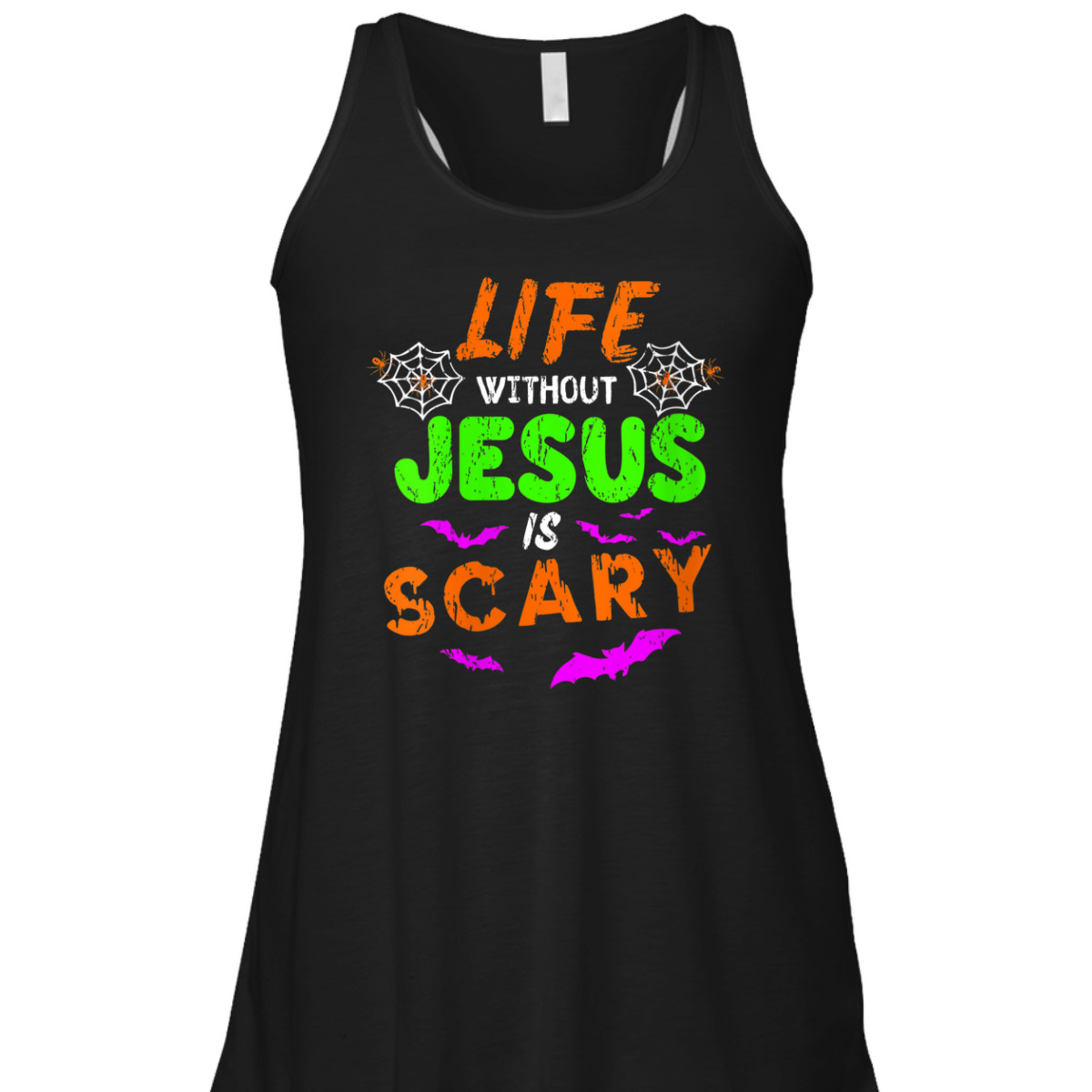 Life Without Jesus Is Scary Christian Halloween Day Humor T-Shirt