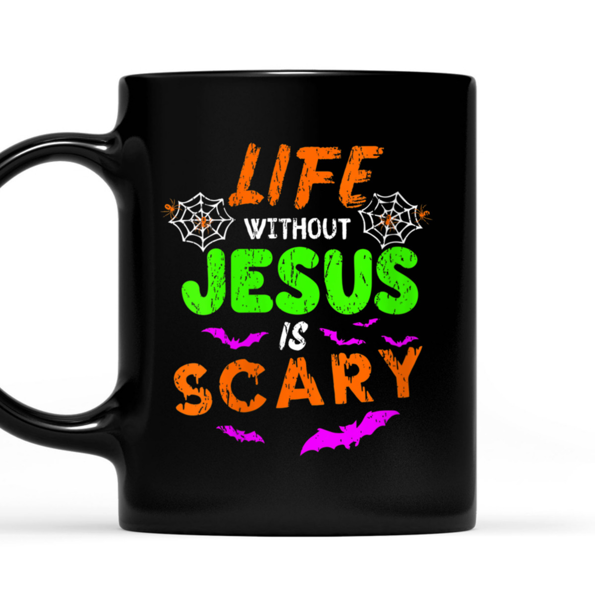 Life Without Jesus Is Scary Christian Halloween Day Humor T-Shirt