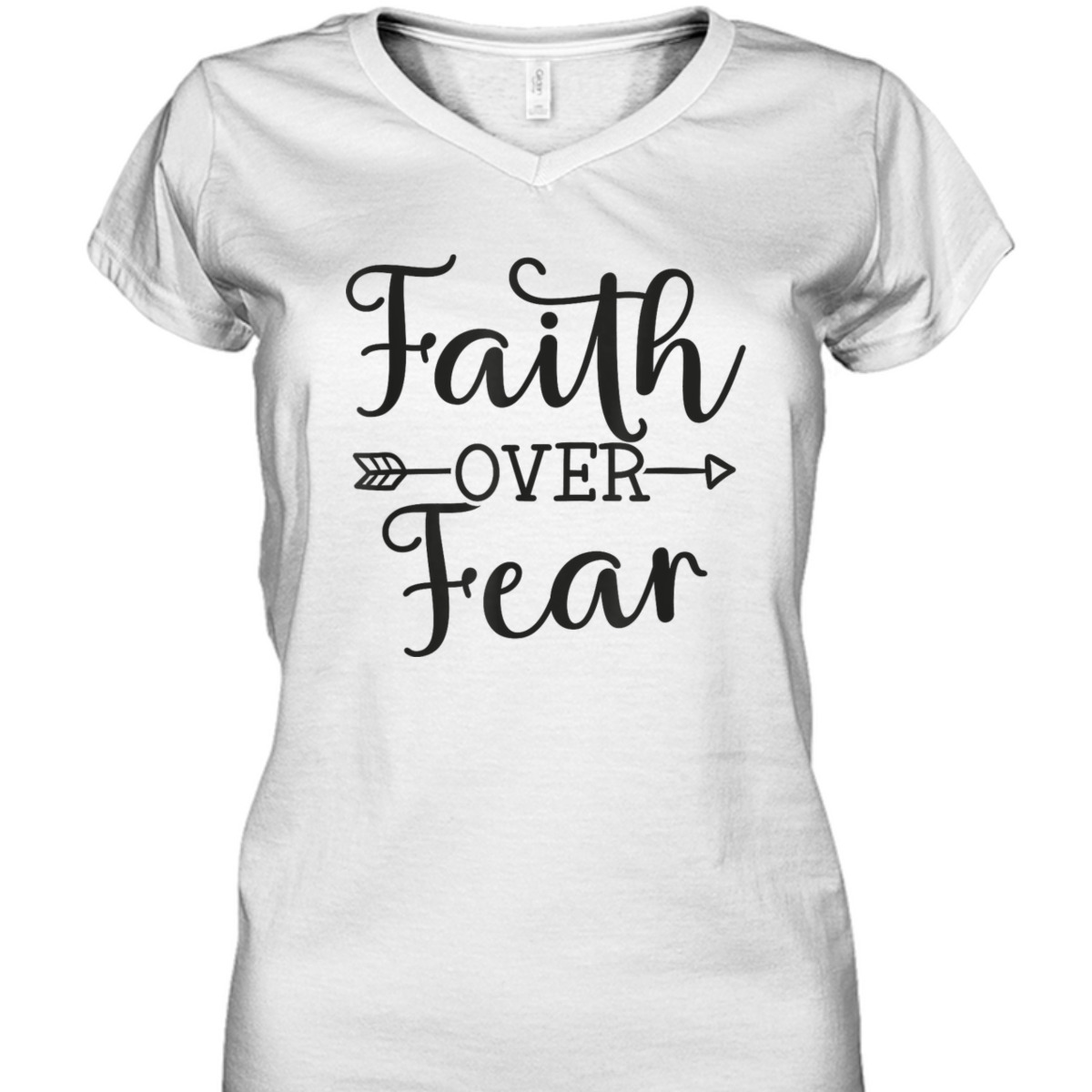 Vintage Christian Faith Over Fear Bible Verse T-Shirt Vintage Christian Faith Over Fear Bible Verse T-Shirt