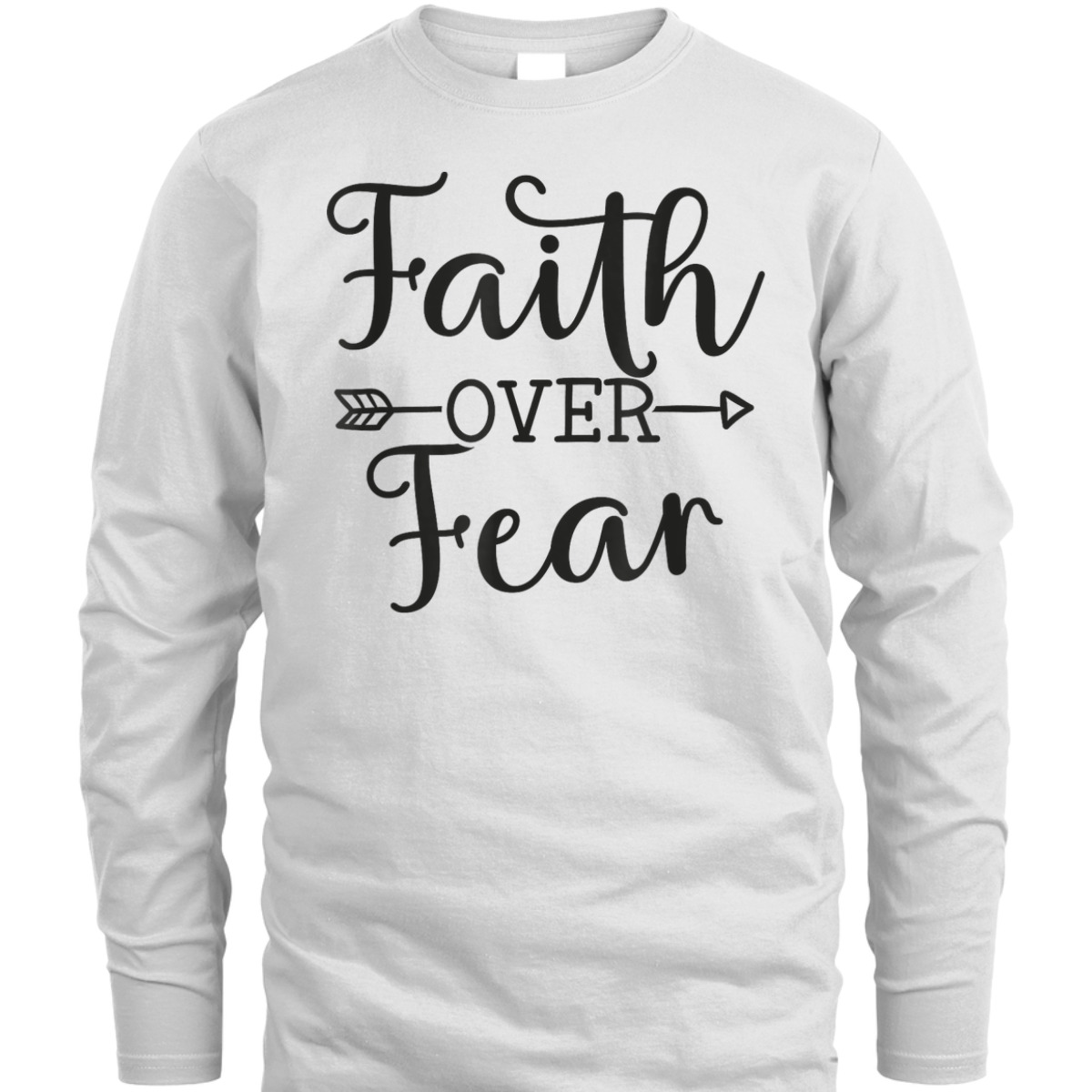 Vintage Christian Faith Over Fear Bible Verse T-Shirt Vintage Christian Faith Over Fear Bible Verse T-Shirt