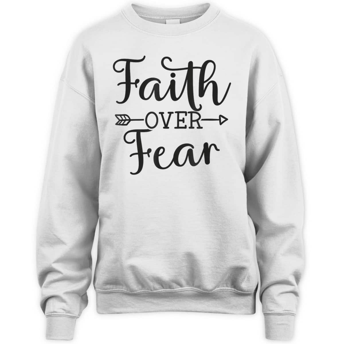Vintage Christian Faith Over Fear Bible Verse T-Shirt Vintage Christian Faith Over Fear Bible Verse T-Shirt