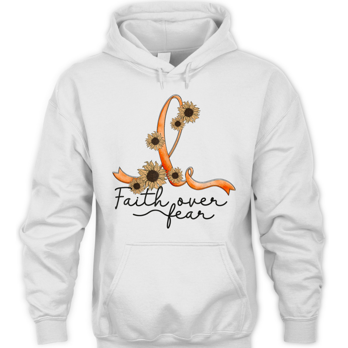 Adhd Awareness Sunflower Christian Faith Over Fear T-Shirt Adhd Awareness Sunflower Christian Faith Over Fear T-Shirt