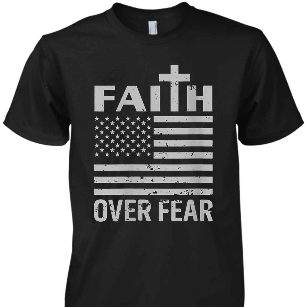 US Flag Faith Over Fear Faded Patriotic Christian 4th Of July Independence Day T-Shirt US Flag Faith Over Fear Faded Patriotic Christian 4th Of July Independence Day T-Shirt