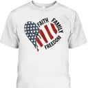 Christian 4th Of July Independence Day T-Shirt Faith Family Freedom Christian 4th Of July Independence Day T-Shirt Faith Family Freedom