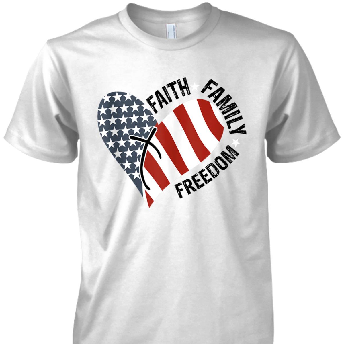Christian 4th Of July Independence Day T-Shirt Faith Family Freedom Christian 4th Of July Independence Day T-Shirt Faith Family Freedom