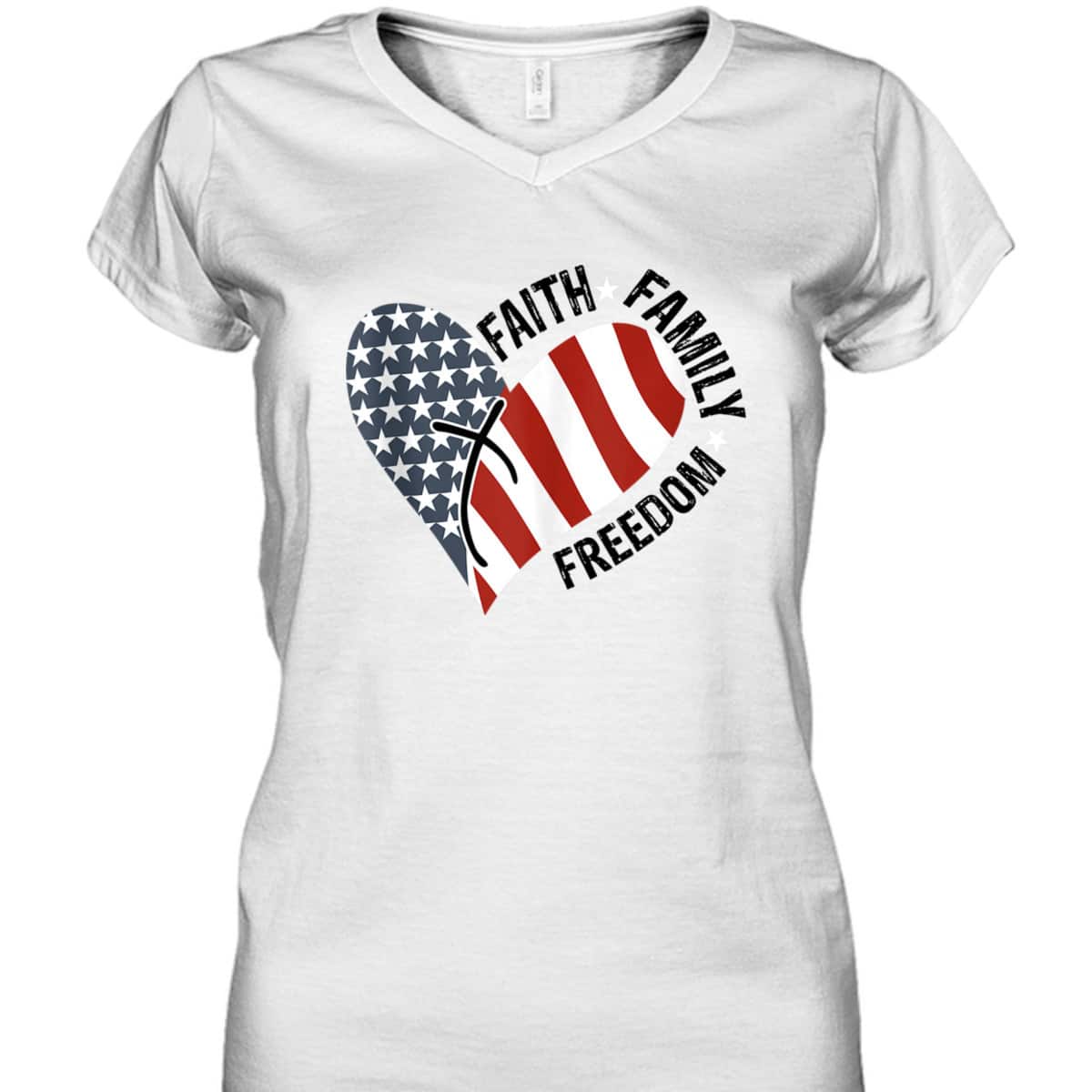 Christian 4th Of July Independence Day T-Shirt Faith Family Freedom Christian 4th Of July Independence Day T-Shirt Faith Family Freedom