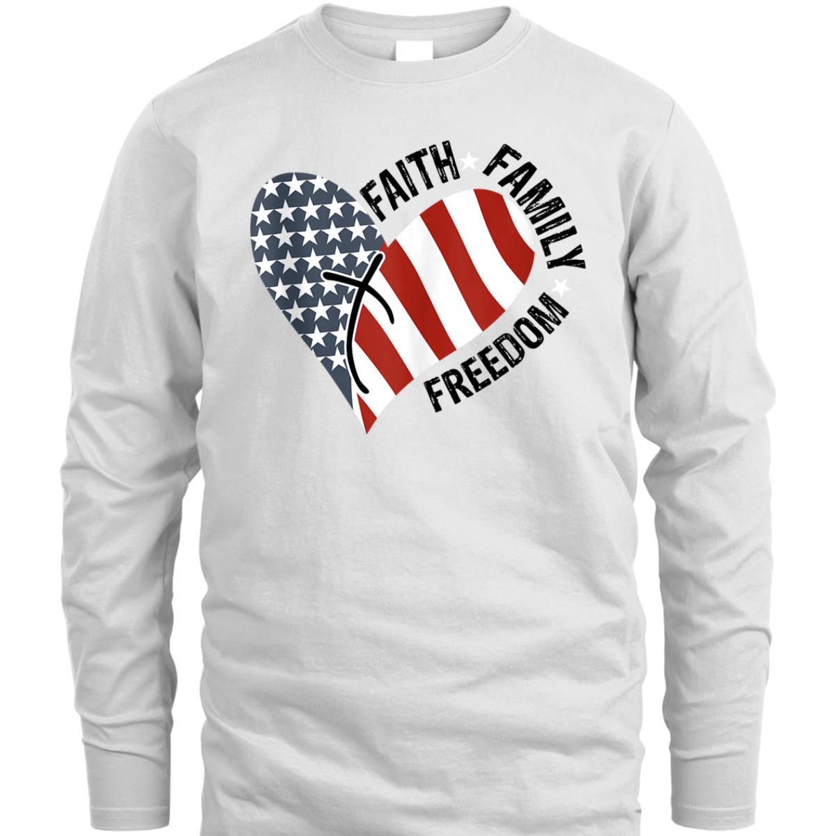 Christian 4th Of July Independence Day T-Shirt Faith Family Freedom Christian 4th Of July Independence Day T-Shirt Faith Family Freedom