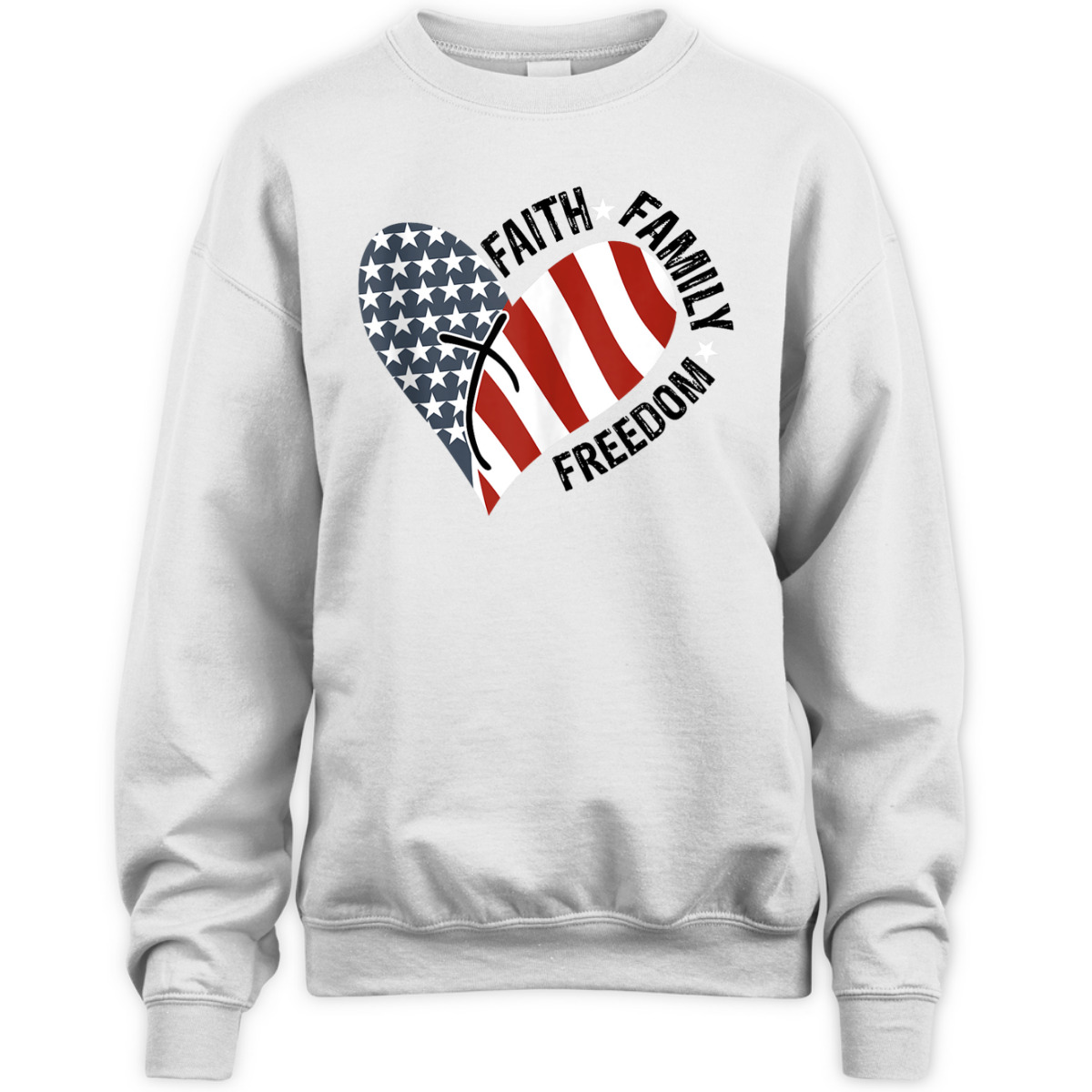 Christian 4th Of July Independence Day T-Shirt Faith Family Freedom Christian 4th Of July Independence Day T-Shirt Faith Family Freedom