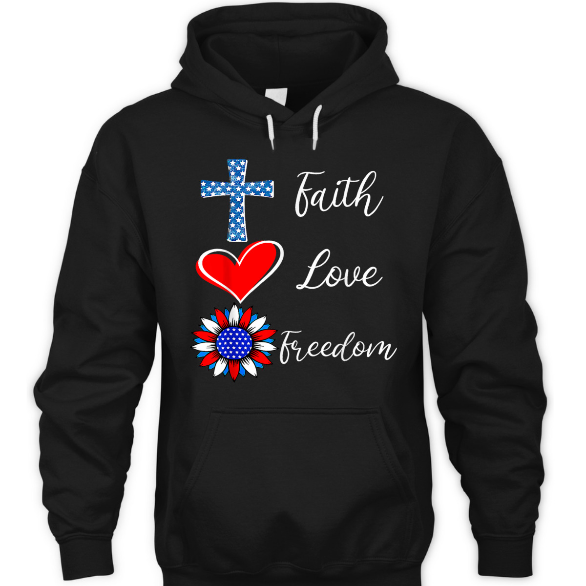 Faith Love Freedom American Flag Heart Christian 4th Of July Independence Day T-Shirt Faith Love Freedom American Flag Heart Christian 4th Of July Independence Day T-Shirt