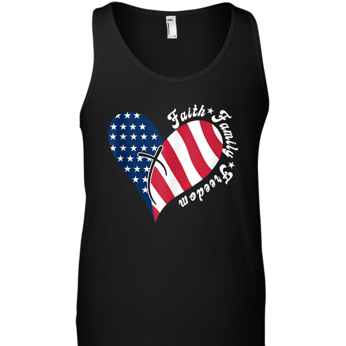 Patriotic Christian US Flag Faith Family Freedom Liberty 4th Of July Independence Day T-Shirt Patriotic Christian US Flag Faith Family Freedom Liberty 4th Of July Independence Day T-Shirt