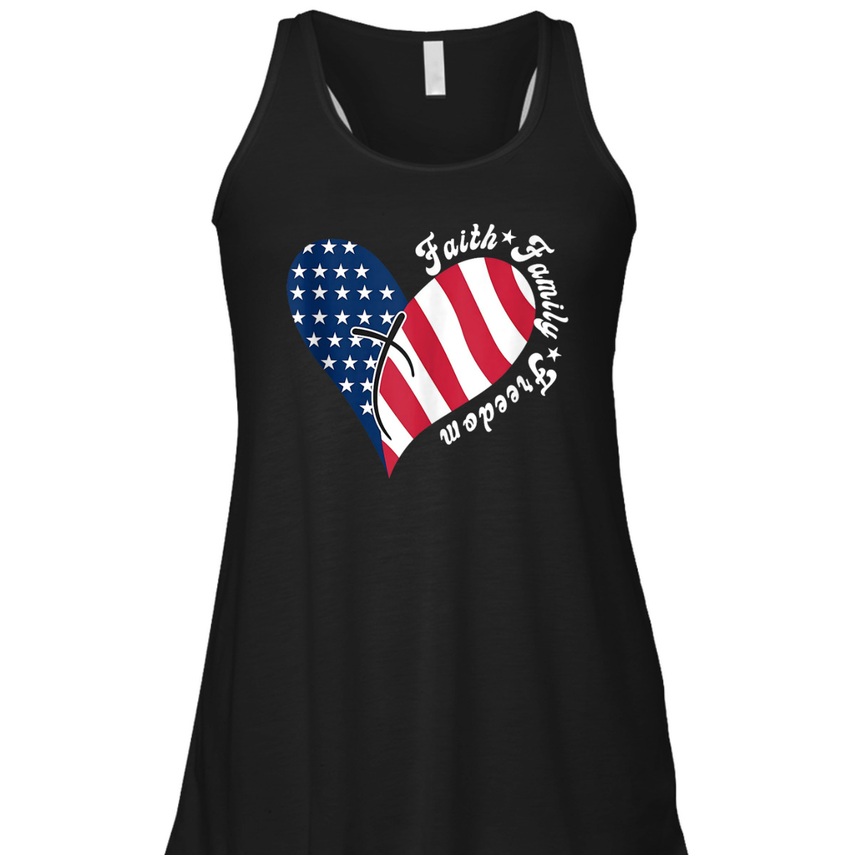 Patriotic Christian US Flag Faith Family Freedom Liberty 4th Of July Independence Day T-Shirt Patriotic Christian US Flag Faith Family Freedom Liberty 4th Of July Independence Day T-Shirt
