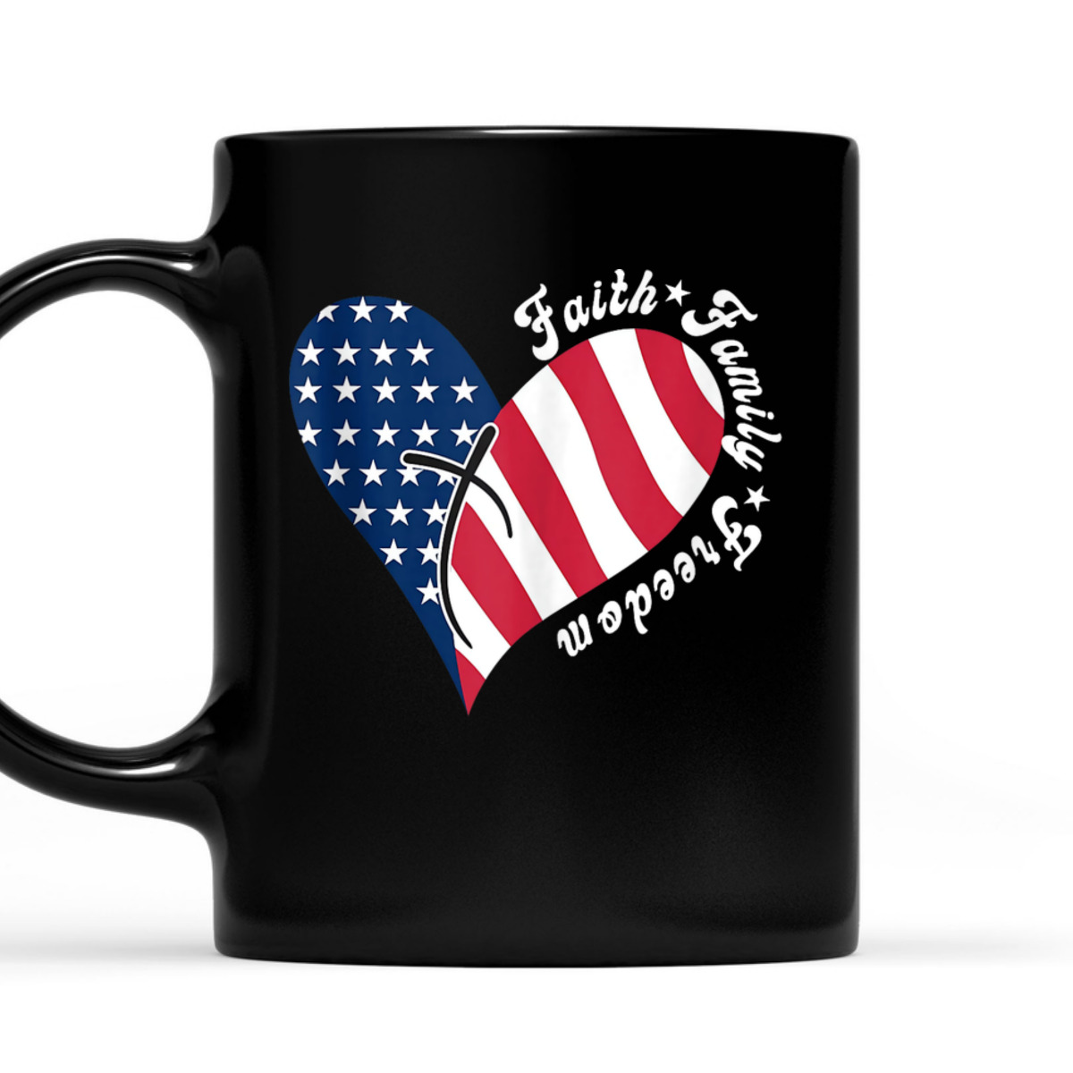 Patriotic Christian US Flag Faith Family Freedom Liberty 4th Of July Independence Day T-Shirt Patriotic Christian US Flag Faith Family Freedom Liberty 4th Of July Independence Day T-Shirt