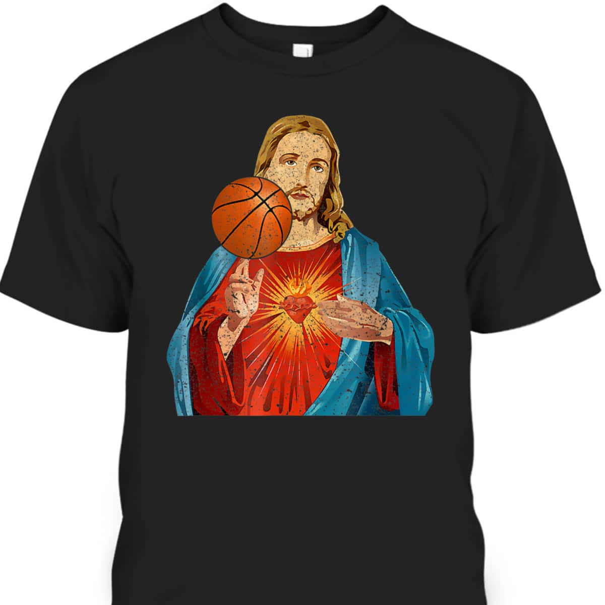 Funny Christian T-Shirt Jesus Basketball Christian Faith Gift