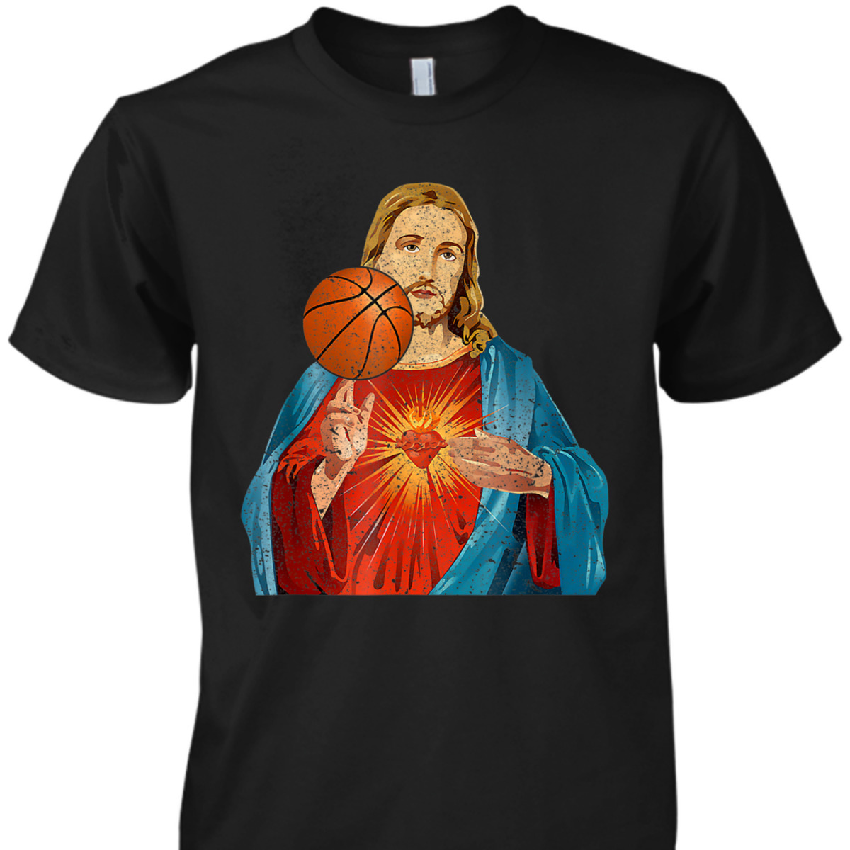 Funny Christian T-Shirt Jesus Basketball Christian Faith Gift Funny Christian T-Shirt Jesus Basketball Christian Faith Gift