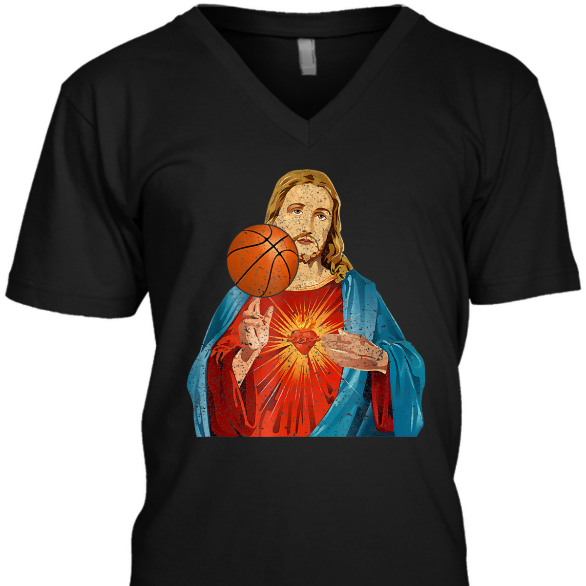 Funny Christian T-Shirt Jesus Basketball Christian Faith Gift Funny Christian T-Shirt Jesus Basketball Christian Faith Gift
