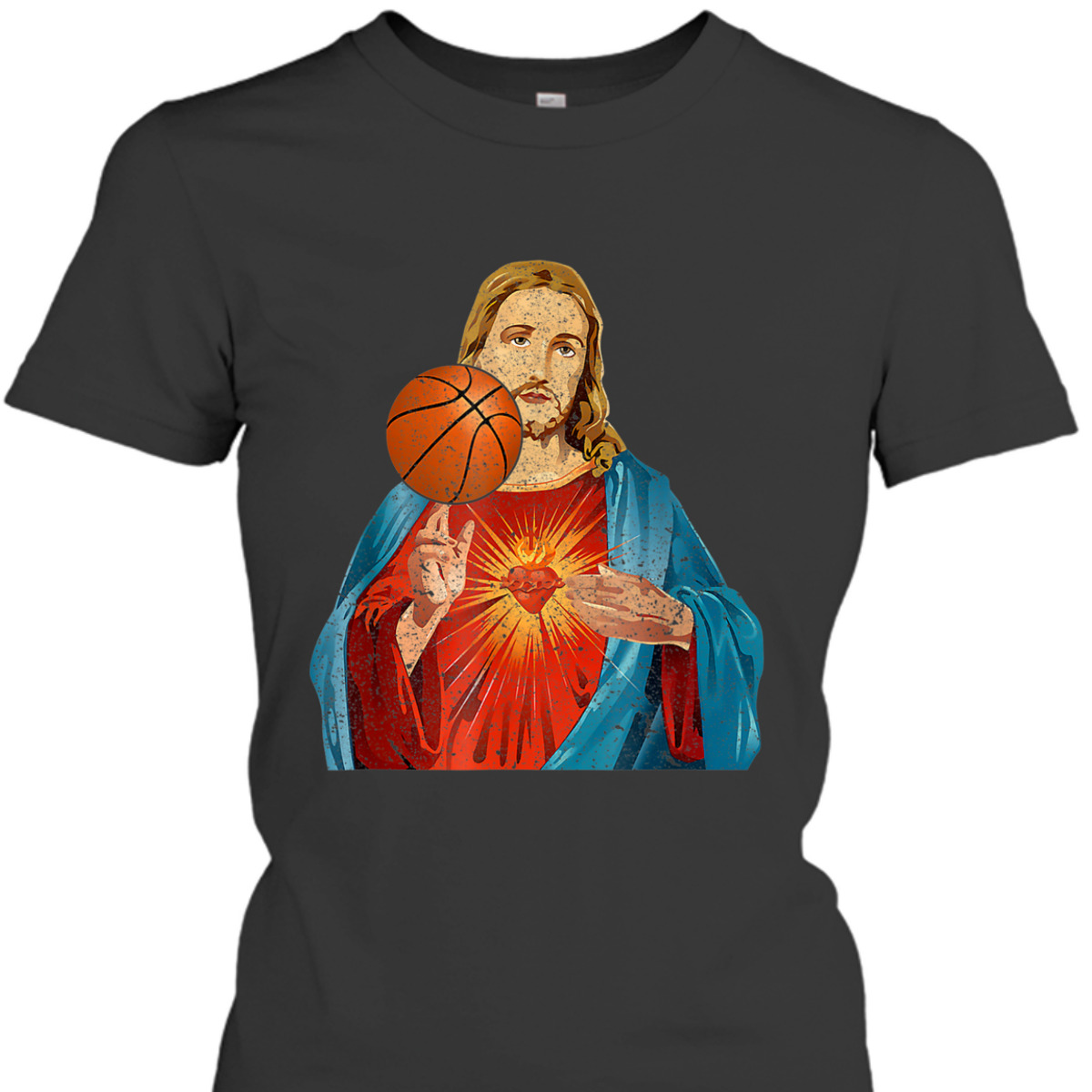 Funny Christian T-Shirt Jesus Basketball Christian Faith Gift Funny Christian T-Shirt Jesus Basketball Christian Faith Gift