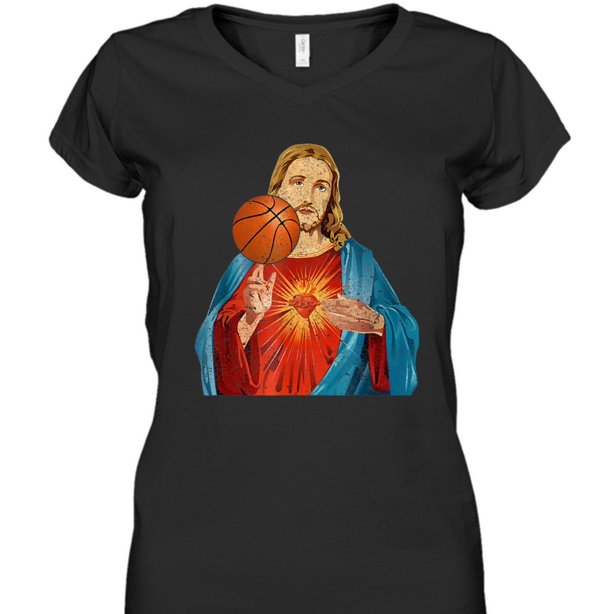 Funny Christian T-Shirt Jesus Basketball Christian Faith Gift Funny Christian T-Shirt Jesus Basketball Christian Faith Gift