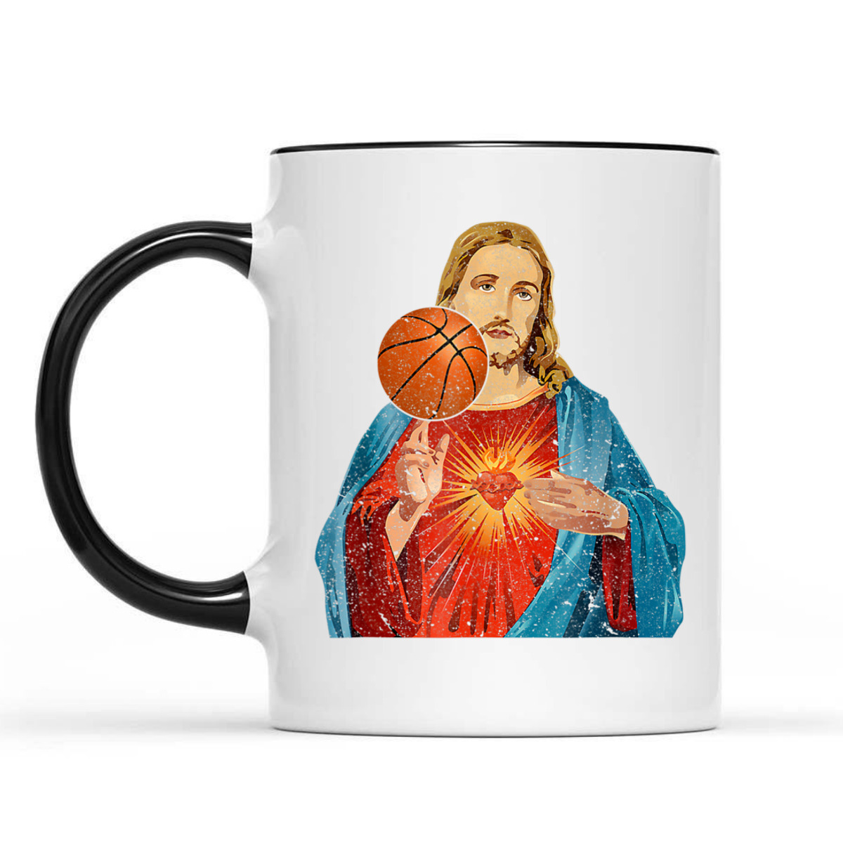 Funny Christian T-Shirt Jesus Basketball Christian Faith Gift Funny Christian T-Shirt Jesus Basketball Christian Faith Gift