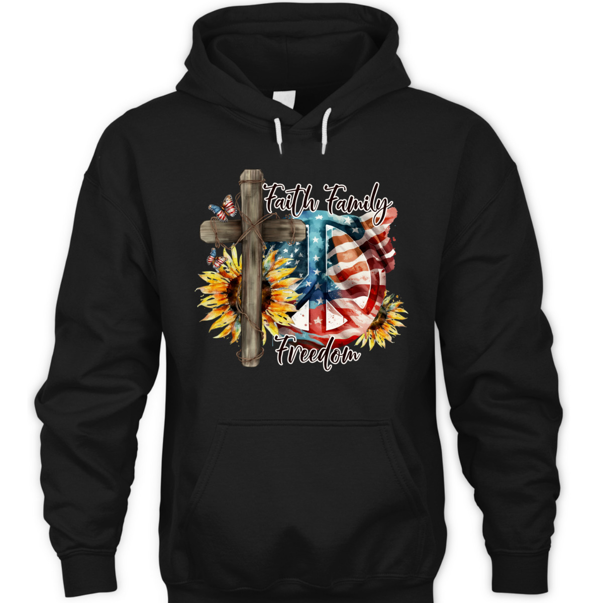 Christian Faith Family Freedom American Flag Happy 4th Of July T-Shirt Christian Faith Family Freedom American Flag Happy 4th Of July T-Shirt