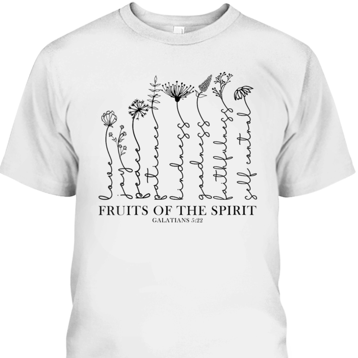 Fruits Of The Spirit Bible Verse T-Shirt Scripture Christian Gift