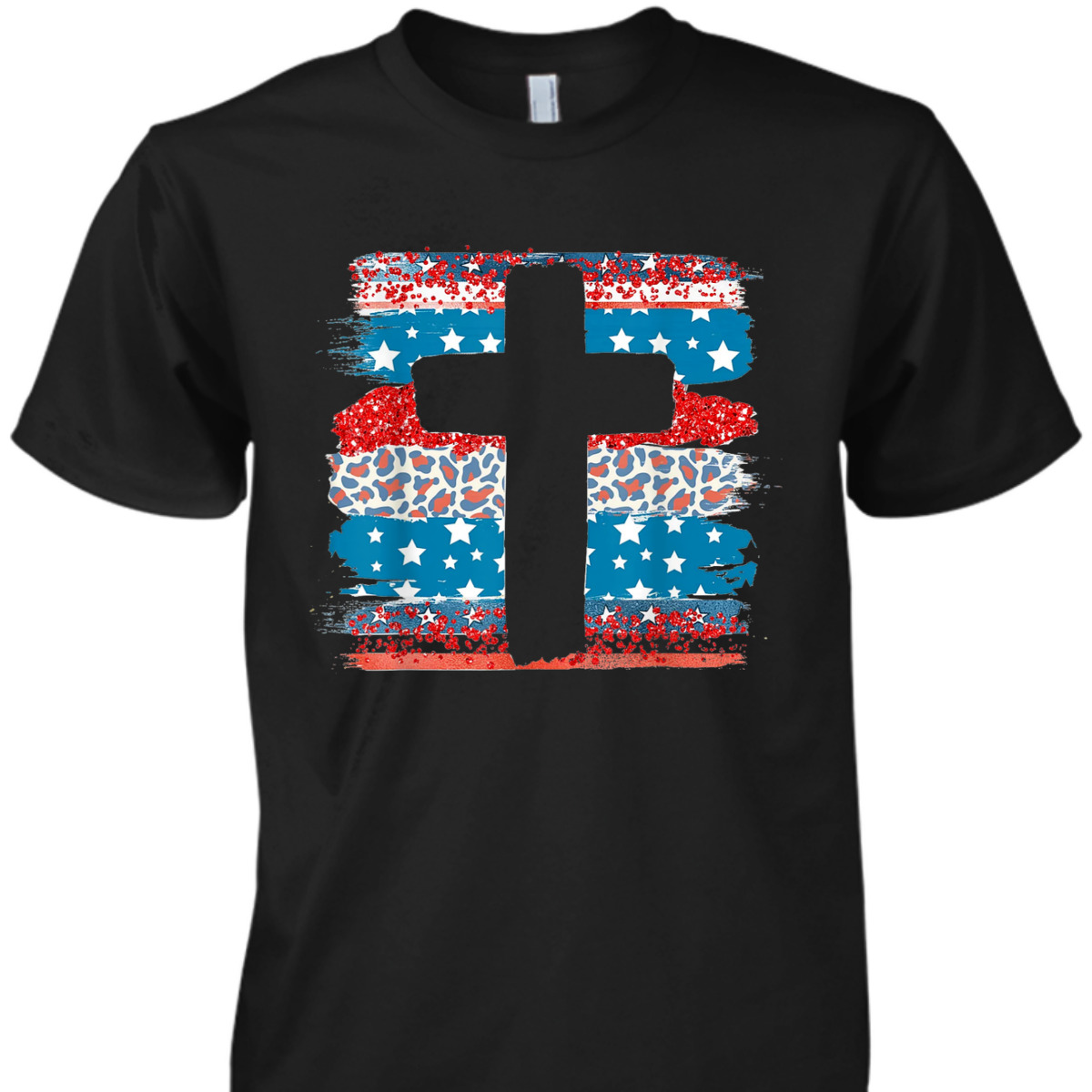 Patriotic Faith Cross Leopard US Flag Christian T-Shirt 4th Of July Independence Day Gift Patriotic Faith Cross Leopard US Flag Christian T-Shirt 4th Of July Independence Day Gift