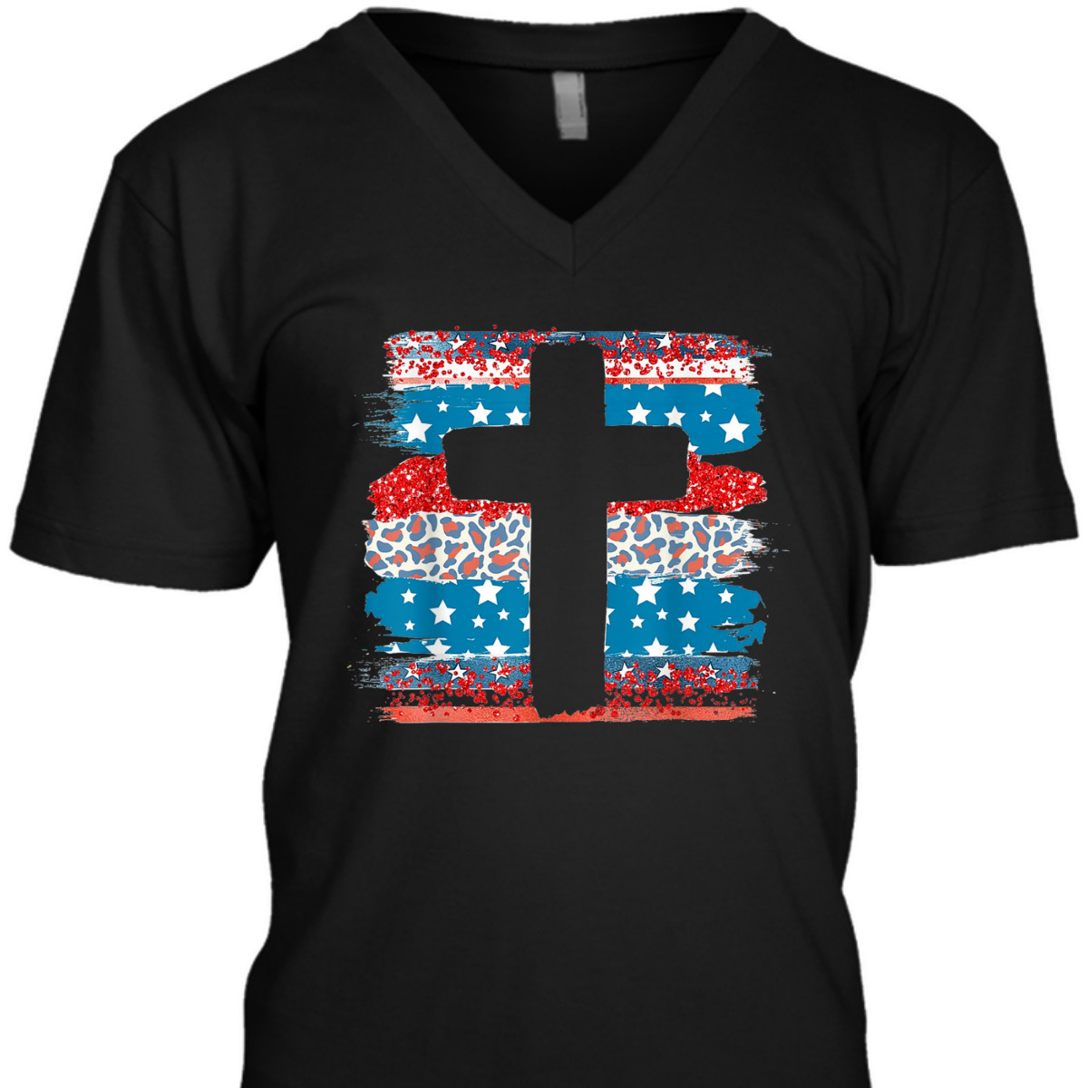 Patriotic Faith Cross Leopard US Flag Christian T-Shirt 4th Of July Independence Day Gift Patriotic Faith Cross Leopard US Flag Christian T-Shirt 4th Of July Independence Day Gift