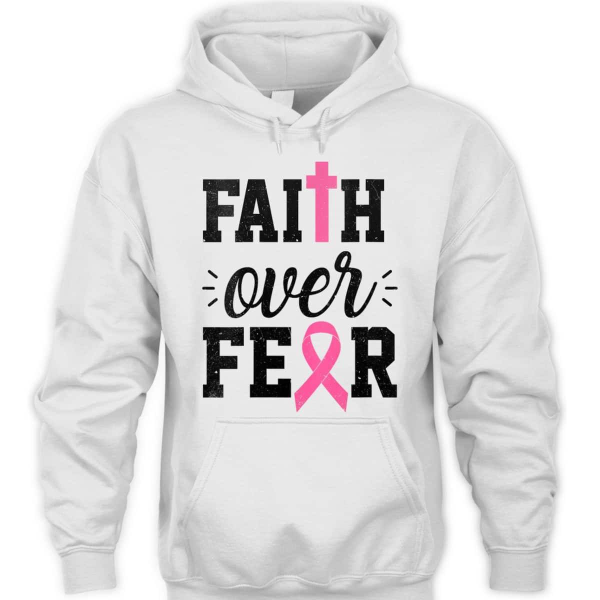 Christian Faith Over Fear October Breast Cancer Awareness Month T-Shirt Christian Faith Over Fear October Breast Cancer Awareness Month T-Shirt