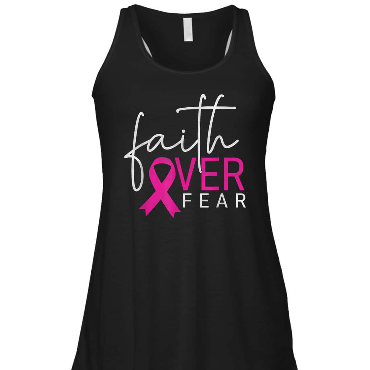 Breast Cancer Awareness Month Support Faith Over Fear T-Shirt Breast Cancer Awareness Month Support Faith Over Fear T-Shirt