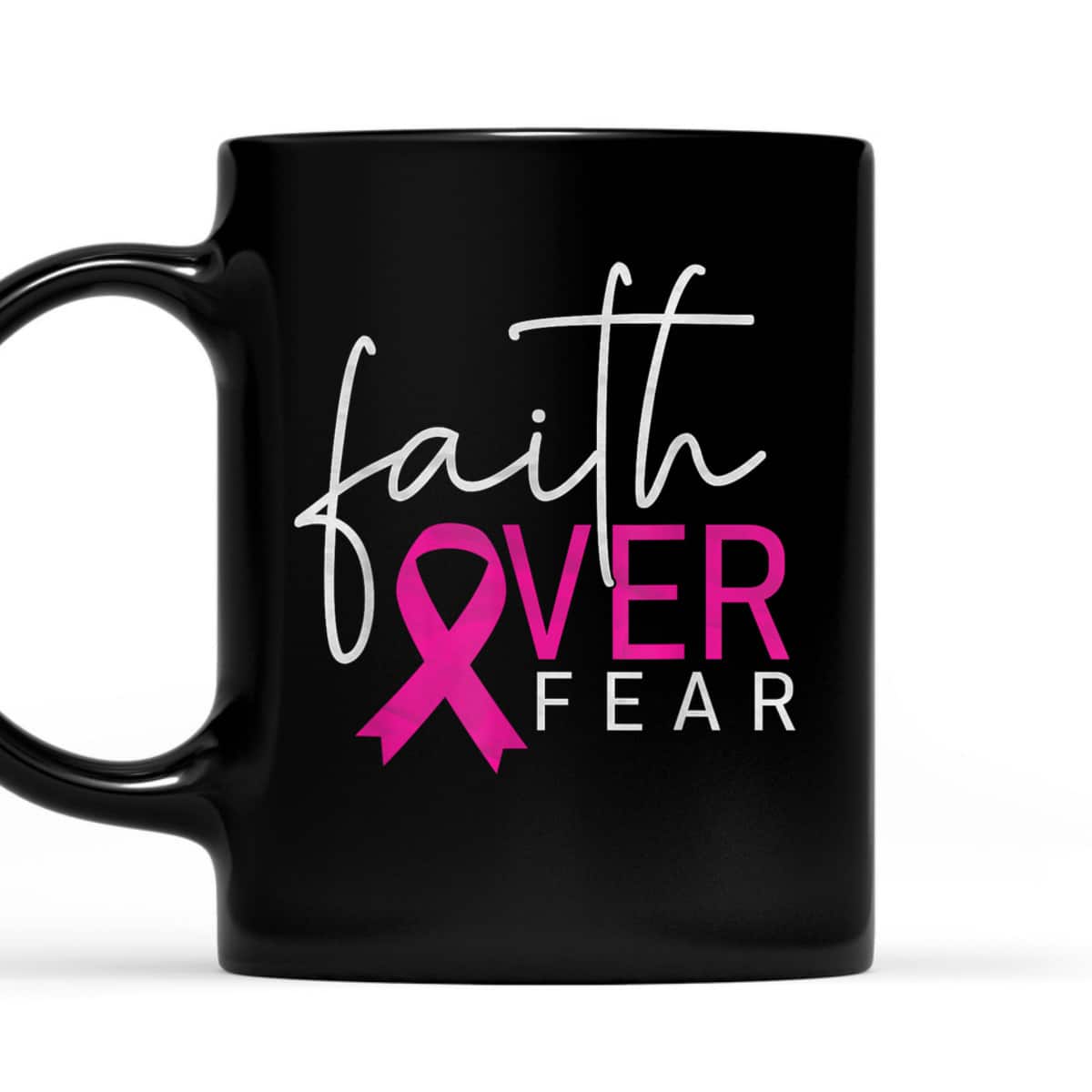Breast Cancer Awareness Month Support Faith Over Fear T-Shirt Breast Cancer Awareness Month Support Faith Over Fear T-Shirt