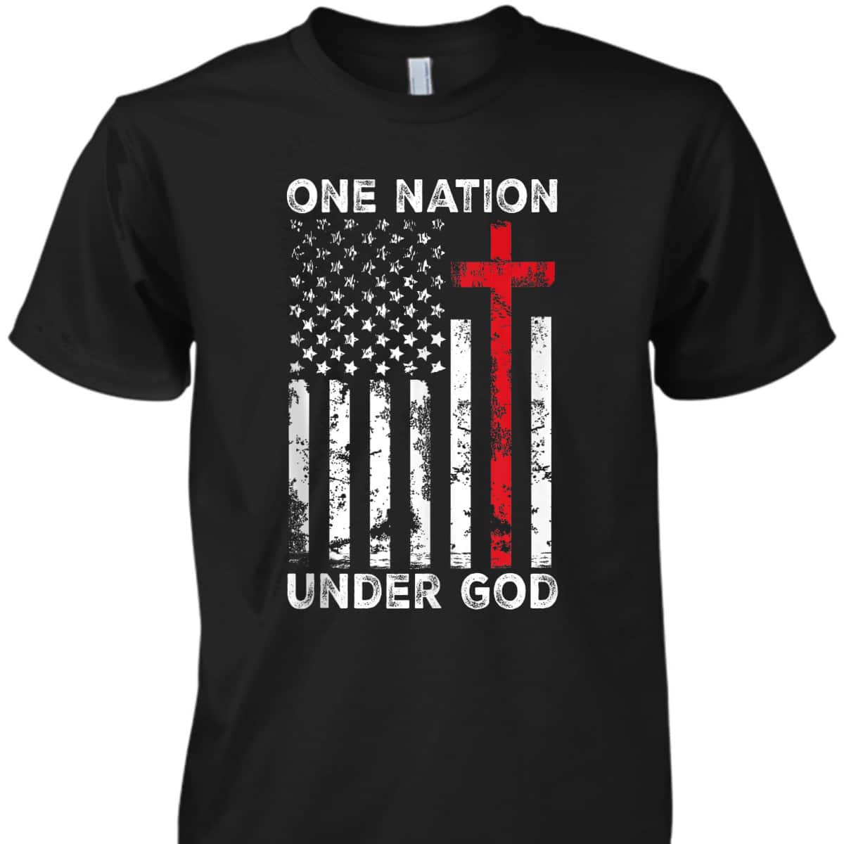 Vintage USA American Flag Christian Faith Family Freedom One Nation Under God 4th Of July T-Shirt Vintage USA American Flag Christian Faith Family Freedom One Nation Under God 4th Of July T-Shirt