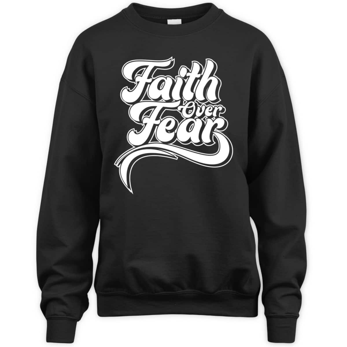 Christian Faith Over Fear Vintage Retro Religious T-Shirt Christian Faith Over Fear Vintage Retro Religious T-Shirt